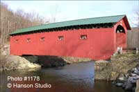 Arlington, VT - Arlington Bridge - Side - Spring